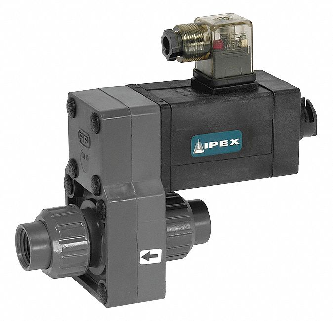 Top Brand PVC Solenoid Valve, 2-Way/2-Position Valve Design, Normally Closed - 4GPR1