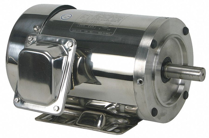 Dayton 1 HP Washdown Motor,3-Phase,1165 Nameplate RPM,230/460 Voltage,Frame 145TC - 4GPT1