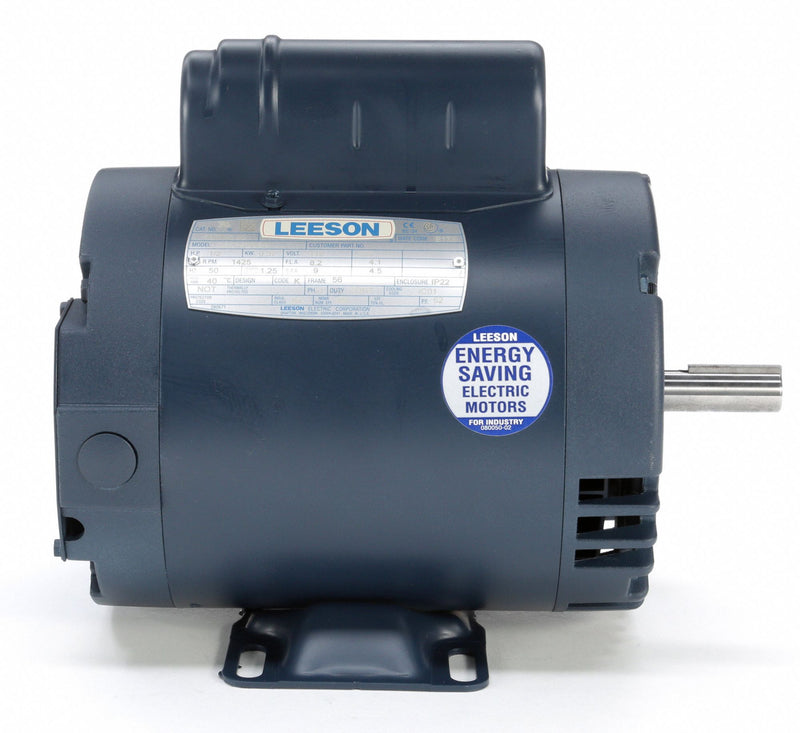 Leeson 1/2 HP 50 Hz Motor,Capacitor-Start,1425 Nameplate RPM,110/220 Voltage,Frame 56 - 110395