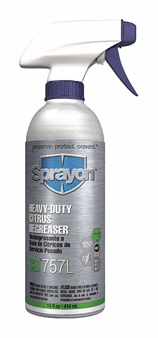 Sprayon Degreaser, 14 oz Cleaner Container Size, Trigger Spray Bottle Cleaner Container Type - SC0757LQ0