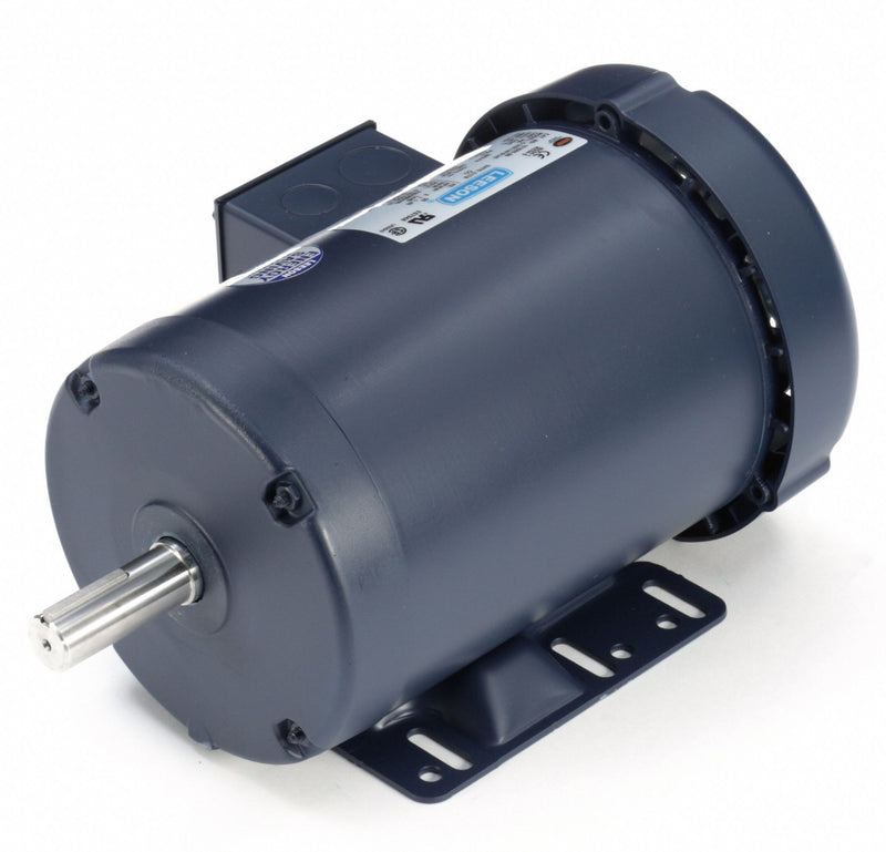 Leeson 2 HP 50 Hz Motor,3-Phase,1440 Nameplate RPM,220/380/440 Voltage,Frame 145T - 121095