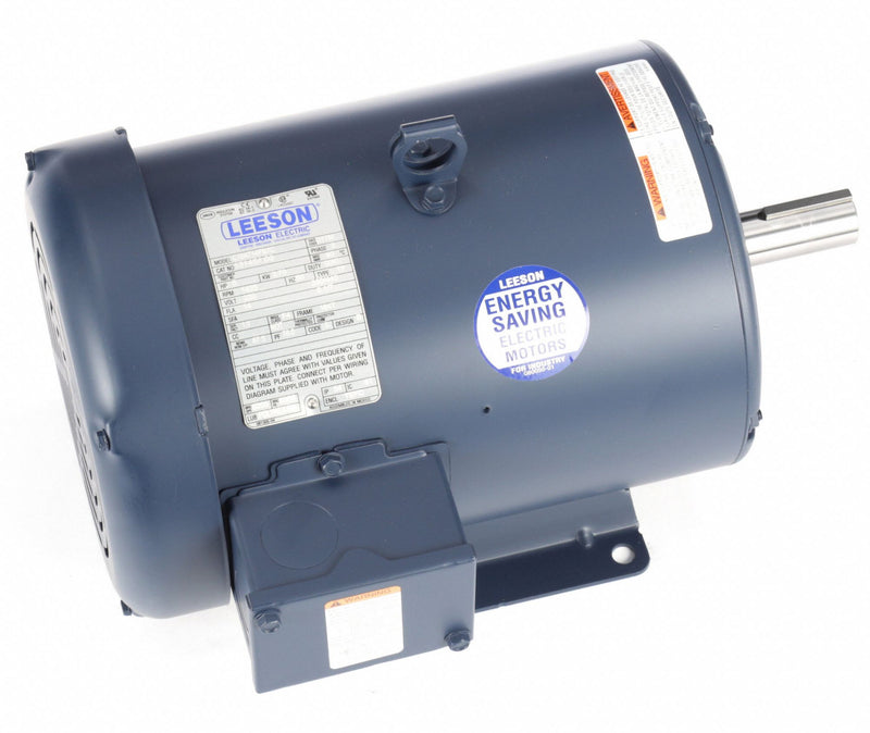 Leeson 5 HP 50 Hz Motor,3-Phase,1425 Nameplate RPM,220/380/440 Voltage,Frame 184T - 131454