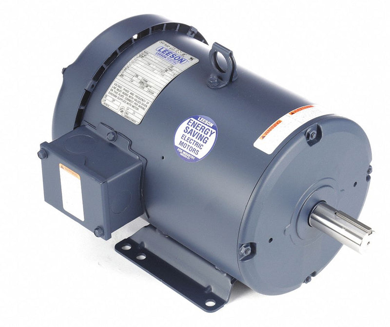 Leeson 5 HP 50 Hz Motor,3-Phase,1425 Nameplate RPM,220/380/440 Voltage,Frame 184T - 131454