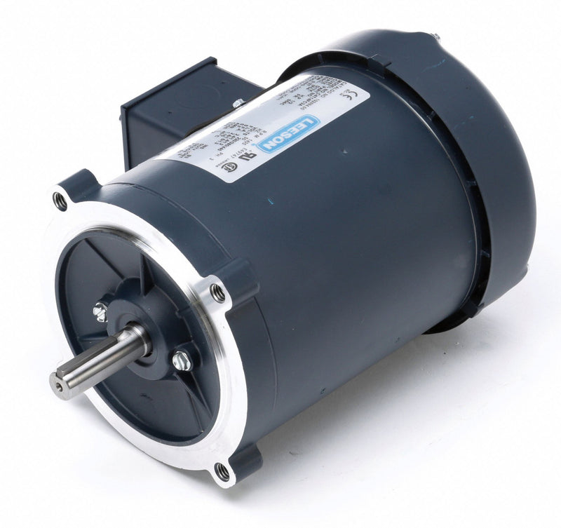 Leeson 1/2 HP 50 Hz Motor,3-Phase,1425 Nameplate RPM,220/380/440 Voltage,Frame 56C - 102694