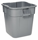 Rubbermaid 28 gal Square Trash Can, Plastic, Gray - FG352600GRAY