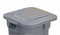 Rubbermaid BRUTE Series, Trash Can Top, Square, Flat, 28 gal, Gray - FG352700GRAY