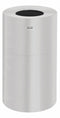 Rubbermaid 35 gal Round Fire-Resistant Trash Can, Metal, Silver - FGAOT35SA