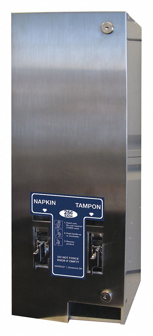 Hospeco Dispenser, Wall Mount, 10x6-3/4x26-1/4 - D1-25SS
