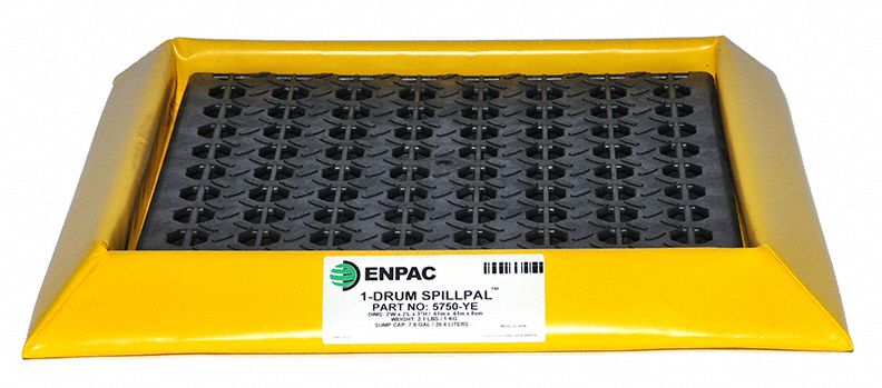 Enpac Flexible Spill Containment Pallet, Uncovered, 6 gal Spill ...