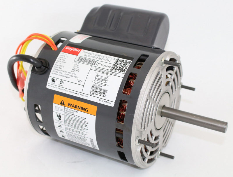 Dayton 1/3 HP Direct Drive Blower Motor, Permanent Split Capacitor, 1650 Nameplate RPM, 115 Voltage - 4HZ67