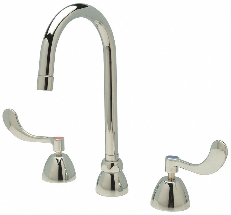 Zurn Chrome, Gooseneck, Kitchen Sink Faucet, Bathroom Sink Faucet, Manual Faucet Activation, 2.20 gpm - Z831B4-XL
