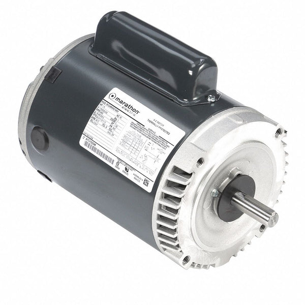 Marathon 1-1/2 HP Jet Pump Motor, Capacitor-Start, 3450 Nameplate