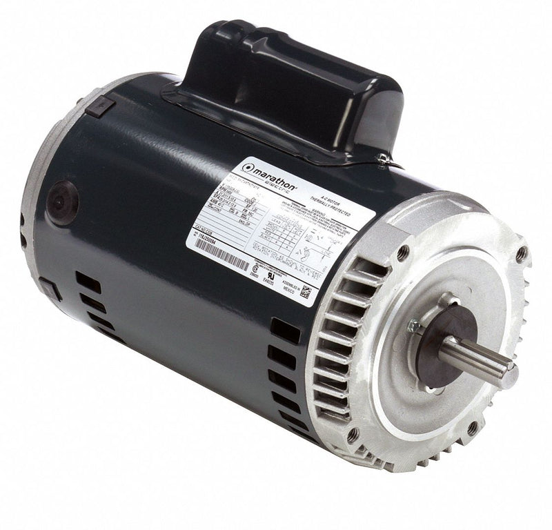 Marathon Motors 2 HP Jet Pump Motor, Capacitor-Start, 3450 Nameplate RPM, 115/208-230 Voltage, 56C Frame - 5KC49TN2141X
