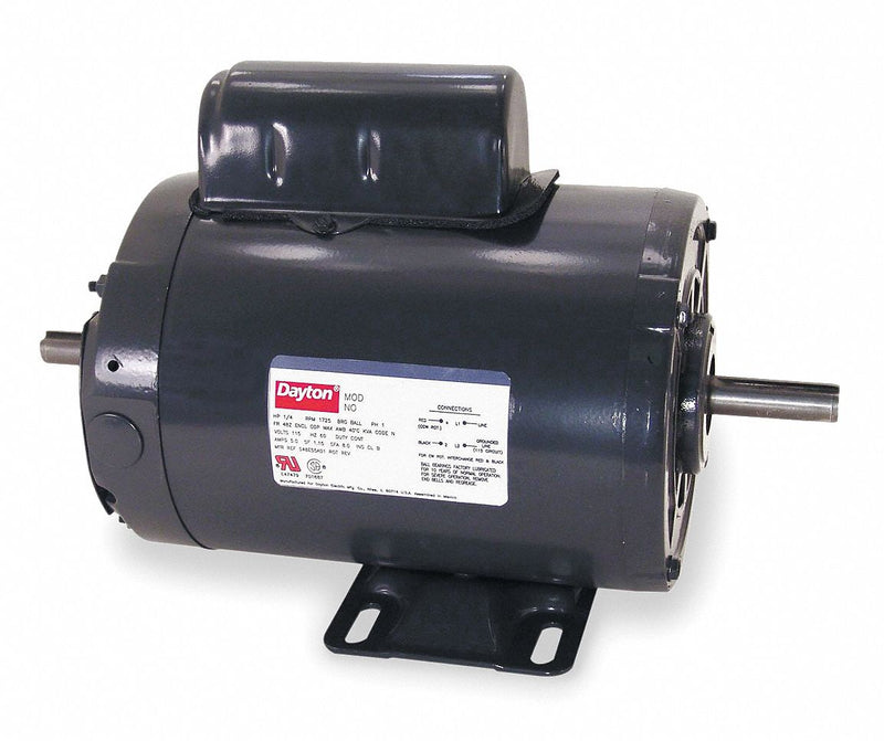 Dayton 1 HP Power Tool Motor,Capacitor-Start,3450 Nameplate RPM,115/230 Voltage,Frame 56 - 4K145BB