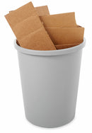Rubbermaid 11 gal Round Trash Can, Plastic, Gray - FG294700GRAY