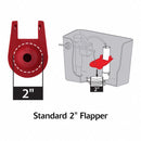 Korky Anti-Siphon Fill Valve with Flapper, Fits Brand Universal Fit, For Use with Series Universal Fit - 818Z
