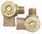 Powers Concealed Angled Check Stop, Rough Brass, PK 2 - 230-046