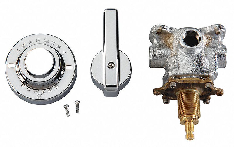 Powers Tub and Shower Valve, Chrome Finish, For Use With Powers Valves Hydroguard E423 - E423-0000