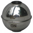 Naugatuck Round Tubed Magnetic Float Ball, 1.28 oz, 2 in dia., Stainless Steel - GR-800S