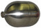 Naugatuck Oblong Float Ball, 5.92 oz, 4 in dia., Stainless Steel - GR4X525304SS