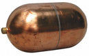 Naugatuck Oblong Float Ball, 9.26 oz, 3 in dia., Copper - GR3X720CU