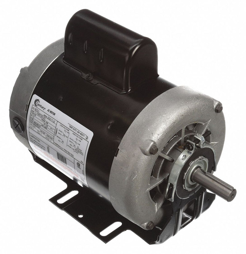 Century 1 HP Belt Drive Motor, Capacitor-Start, 3450 Nameplate RPM, 115/208-230 Voltage, Frame 56 - B701