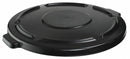 Rubbermaid BRUTE Series, Trash Can Top, Round, Flat, 44 gal, Black - FG264560BLA