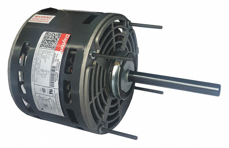 Dayton 1/4 HP Direct Drive Blower Motor, Permanent Split Capacitor, 1075 Nameplate RPM, 115 Voltage - 4M096