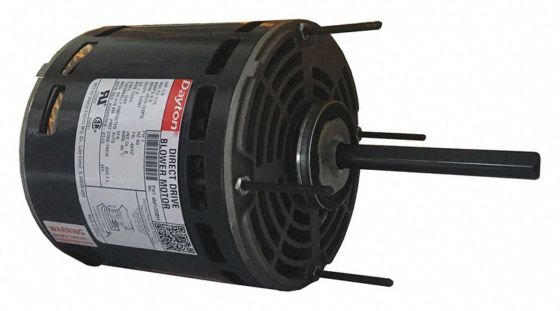 Dayton 1/2 HP Direct Drive Blower Motor, Permanent Split Capacitor, 1075 Nameplate RPM, 115 Voltage - 4M100