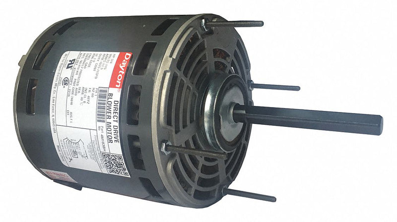 Dayton 3/4 HP Direct Drive Blower Motor, Permanent Split Capacitor, 1075 Nameplate RPM, 115 Voltage - 4M183