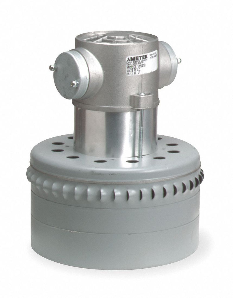 Ametek Lamb Peripheral Bypass Vacuum Motor, 7.5 in Body Dia., 230 Voltage, Blower Stages: 2 - 114589