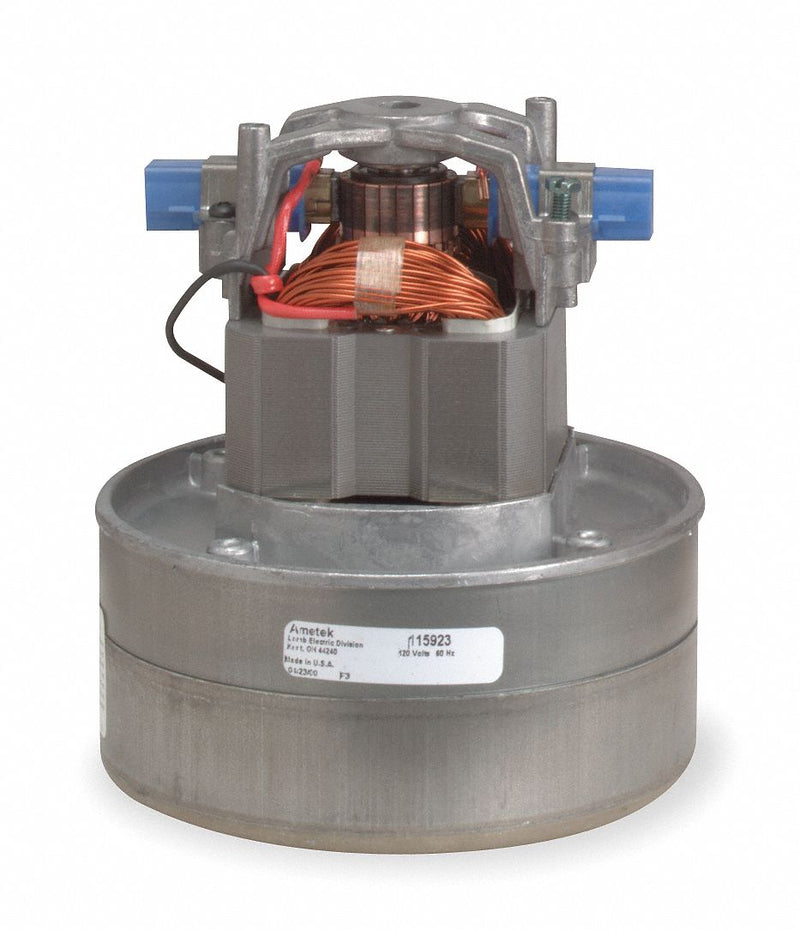 Ametek Lamb Thru-Flow Vacuum Motor, 5.7 in Body Dia., 120 Voltage, Blower Stages: 2 - 116146-00