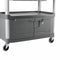 Rubbermaid Enclosed Service Cart, 300 lb. Load Capacity, Gray - FG409400GRAY