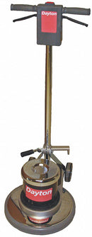 Dayton Floor Scrubber, Single Speed, 17 in Machine Size, 175 RPM Brush Speed, 115V AC @ 15A, 60 Hz - 6UFR5