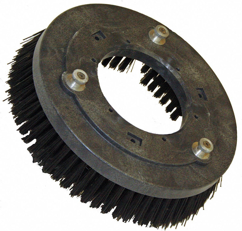 Dayton 13 in Round Cleaning, Scrubbing Rotary Brush for 26" Machine Size, Black - 4NEN2