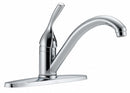 Delta Chrome, Low Arc, Kitchen Sink Faucet, Manual Faucet Activation, 1.80 gpm - 100-DST