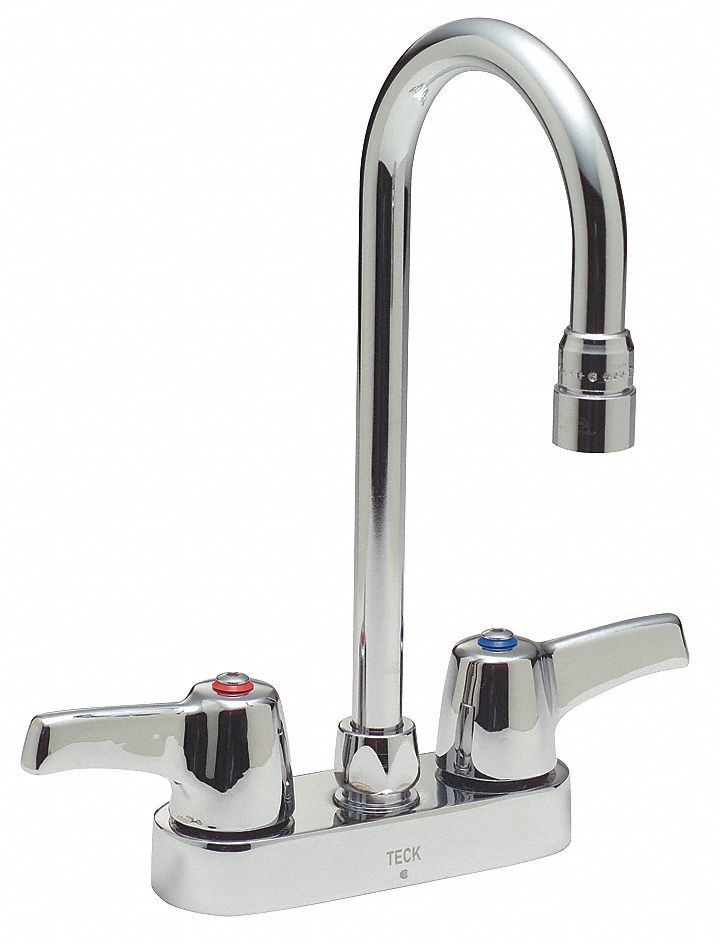 Delta Chrome, Gooseneck, Bathroom Sink Faucet, Manual Faucet Activation, 1.50 gpm - 27C4843