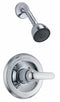 Delta Metal Wall Mounted Shower Head Kit, 2.0 gpm, 1/2 in, 7 in Face Dia. - T13220