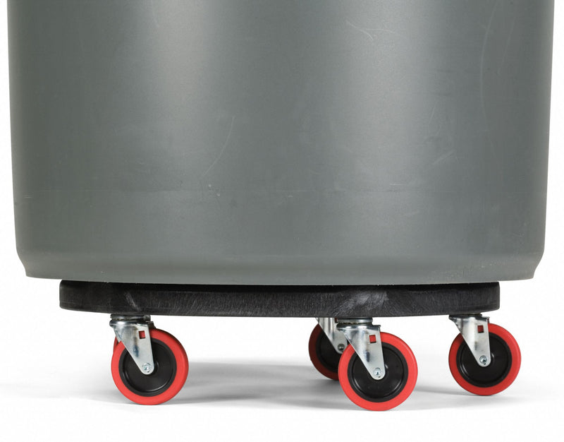 Rubbermaid Container Dolly, 250 lb Load Capacity, Round, 1 Max. No. of Containers - FG264043BLA