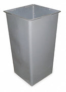 Tough Guy 50 gal Square Rigid Liner, Plastic, Gray - 4PGH5