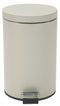 Tough Guy 3 1/2 gal Round Step Can, Metal, White - 4PGH8