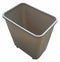 Tough Guy 1 3/4 gal Rectangular Wastebasket, Plastic, Beige - 4PGN1