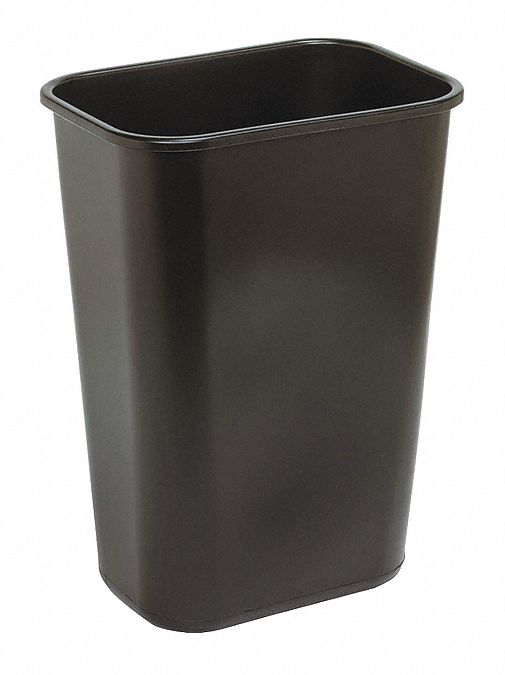 Tough Guy 4PGN8 - D2131 Trash Can Rectangle 10 gal. Blk