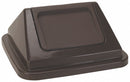 Tough Guy Trash Can Top, Rectangular, Swing, 23 gal, Brown - 4PGR2