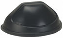 Tough Guy Trash Can Top, Half-Round, Dome with Push Door, 22 gal, Black - 4PGR5