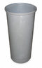 Tough Guy 11 gal Round Trash Can, Plastic, Gray - 4PGR6