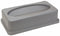 Tough Guy Trash Can Top, Rectangular, Drop, 23 gal, Gray - 4PGU1
