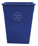Tough Guy 4PGU9 - D2105 Trash Can Rectangular 23 gal. Blue