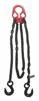 Dayton 10 ft Adjustable, Control Plate, Sling Hook Chain Sling, Grade 80 Alloy Steel - 4PGW2