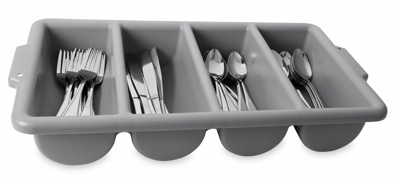 Rubbermaid Cutlery Bin, 4 Compartment - FG336200GRAY